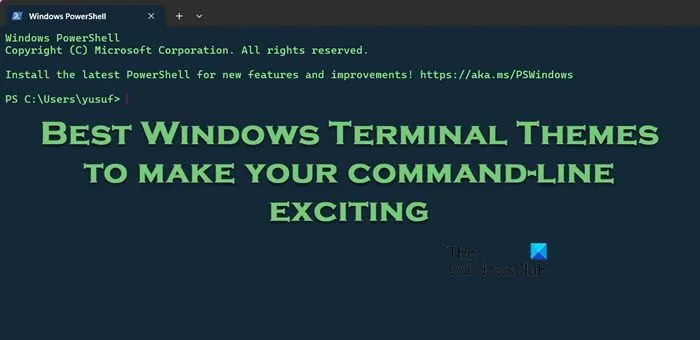 Beste Windows Terminal-thema's om uw opdrachtregel spannend te maken