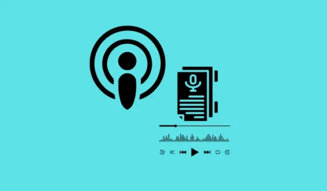 Cómo saltar entre secciones con transcripciones de podcasts de Apple
