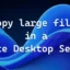 大きなファイルをリモート デスクトップに転送する方法