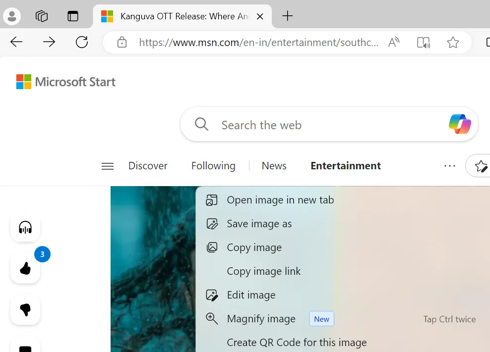 editar imagem no Microsoft Edge
