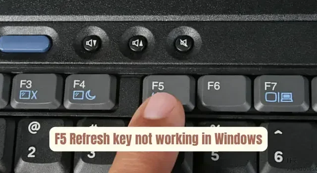 A tecla de atualização F5 não funciona no Windows 11