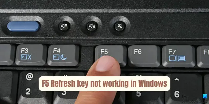 A tecla de atualização F5 não funciona no Windows 11