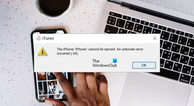 Correggi il codice di errore 54 di iTunes su PC Windows