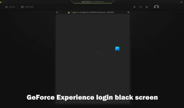 Écran noir de connexion à GeForce Experience [Réparer]