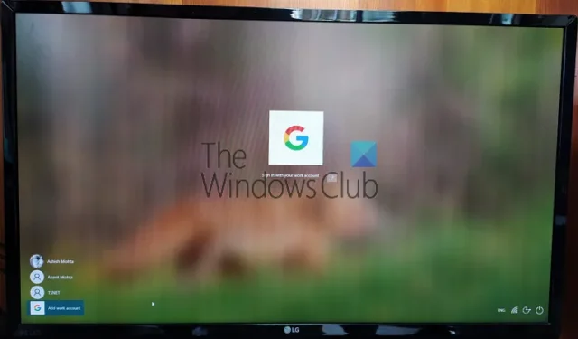 Cómo iniciar sesión en una computadora con Windows 11/10 usando la contraseña de Google