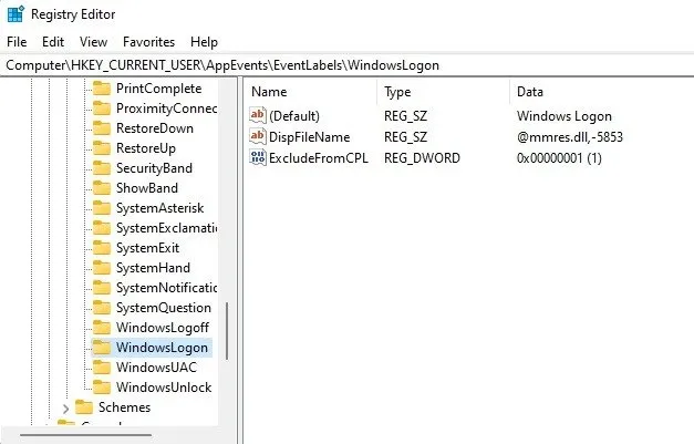 La chiave del Registro di sistema WindowsLogon nel registro di Windows.