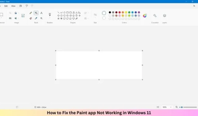 Come risolvere il problema con l’app Paint che non funziona in Windows 11
