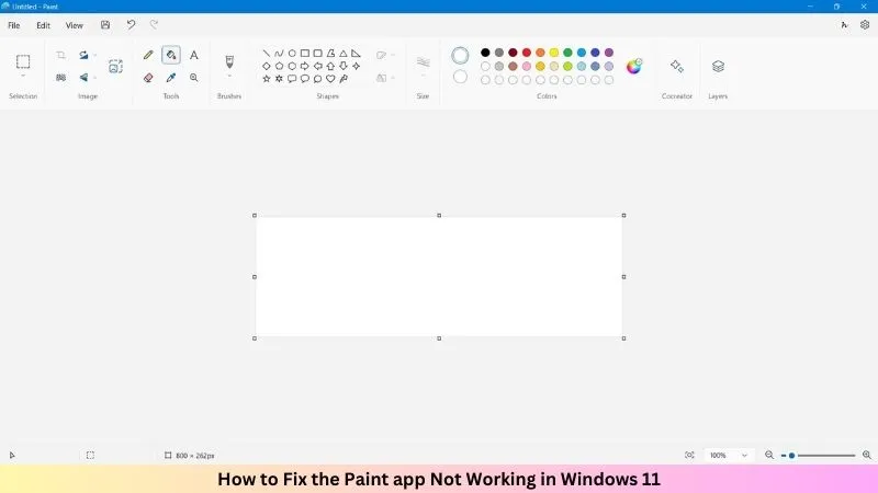 Come risolvere il problema con l'app Paint che non funziona in Windows 11