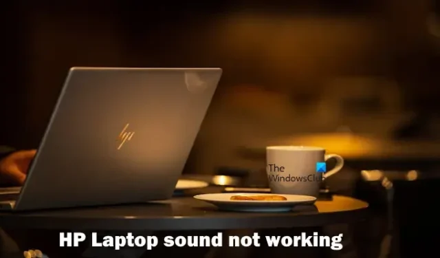 O som do laptop HP não funciona no Windows 11