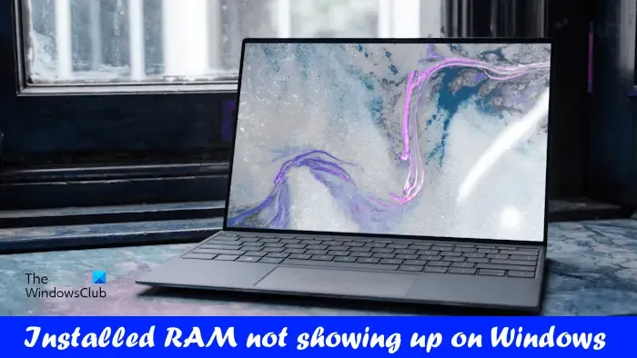 RAM instalada não aparece no Windows