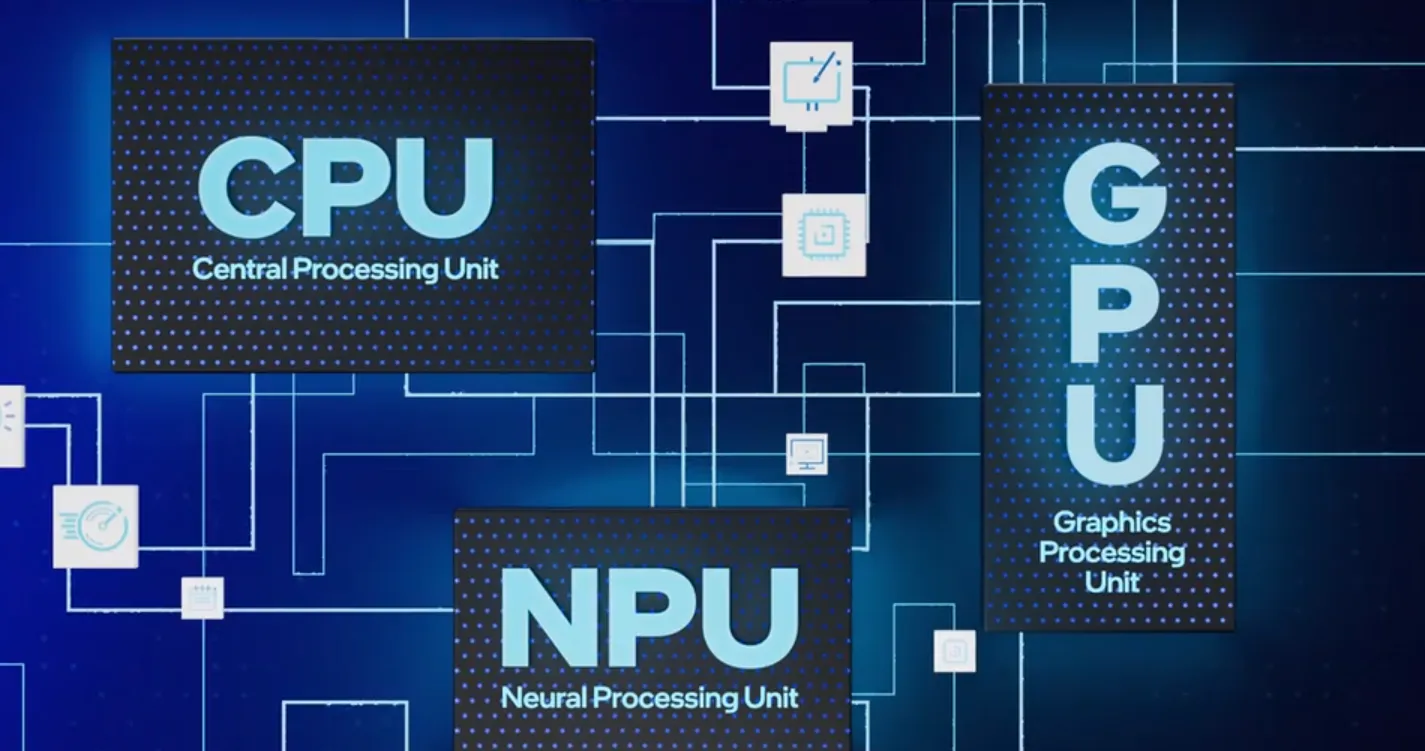Processeur Intel Core Ultra avec NPU