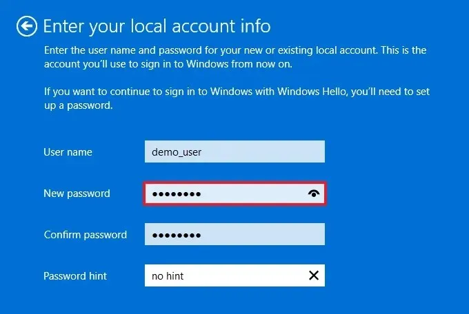 Windows 11 criar conta local