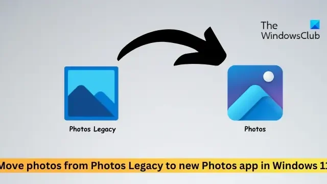 Mova fotos do Photos Legacy para o novo aplicativo Photos no Windows 11
