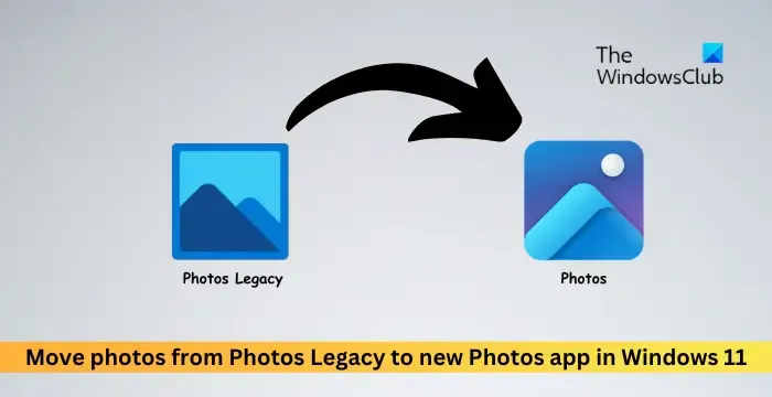 Verschieben Sie Fotos von Photos Legacy in die neue Fotos-App in Windows 11