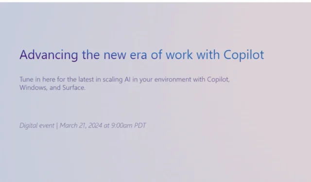 Próximo evento da Microsoft: novos dispositivos Surface e recursos interessantes do Windows 11
