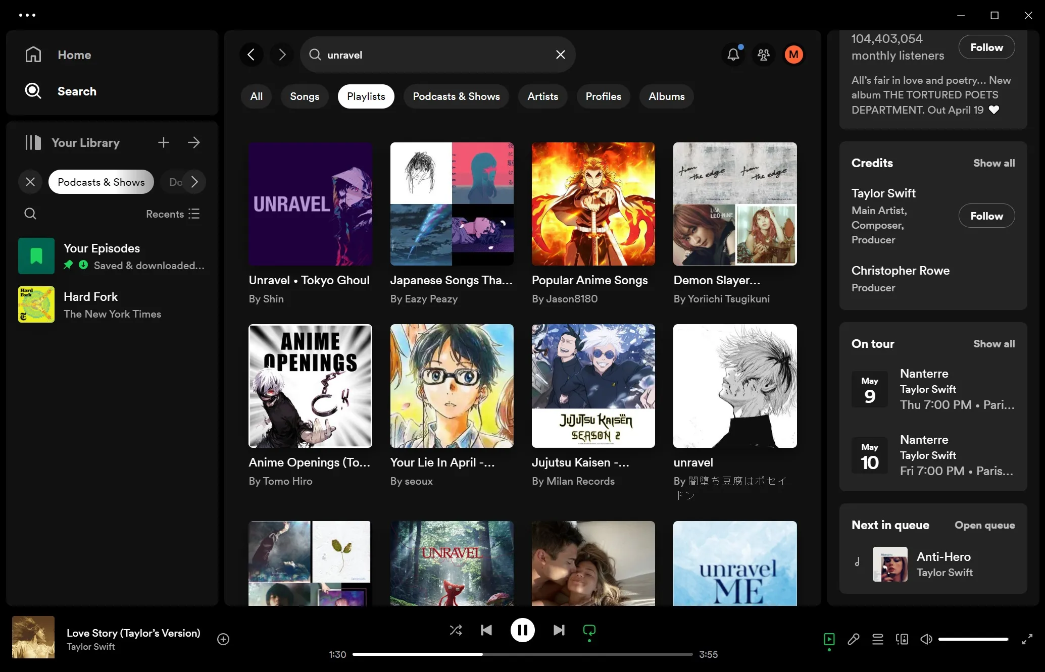 Nuovo design di Spotify su Windows 11