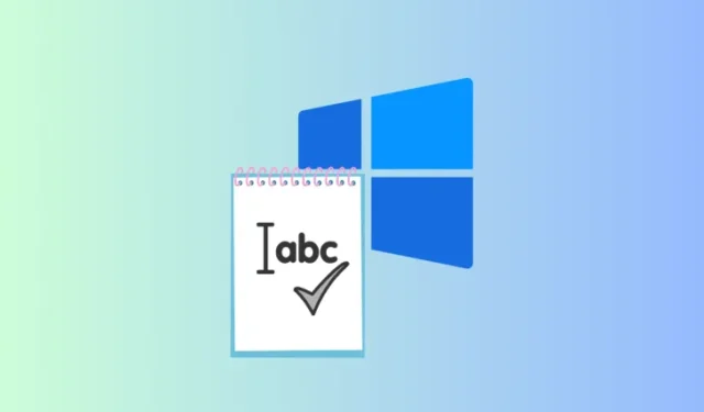 O bloco de notas no Windows 11 agora pode verificar ortografia e correção automática
