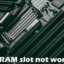 Ein RAM-Steckplatz funktioniert auf einem Windows-Laptop nicht
