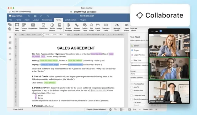 Collabora ai documenti tramite OnlyOffice DocSpace per Zoom