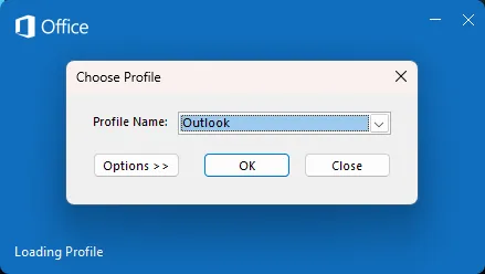 Abra Outlook en modo seguro