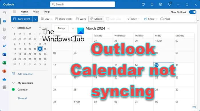 Outlook 行事曆不同步 [修復]