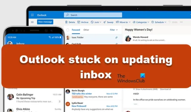 Outlook bloccato durante l’aggiornamento della posta in arrivo [fissare]
