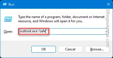 modo de segurança do Outlook mínimo