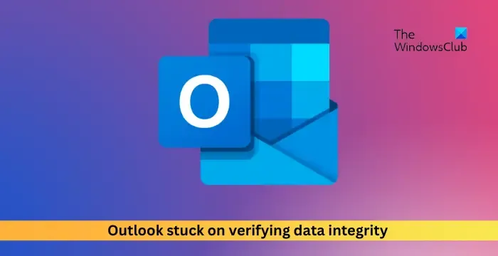 Outlook travou na verificação da integridade dos dados