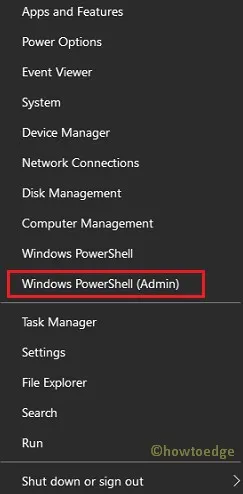 PowerShell come amministratore