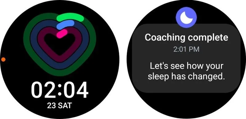 Verificando notificações no smartwatch Wear OS.