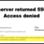 Externe server heeft 550 geretourneerd 5.7.520 Toegang geweigerd