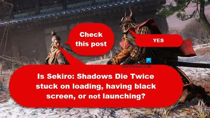 Sekiro: Shadows Die Twice travado no carregamento, tela preta e não iniciando