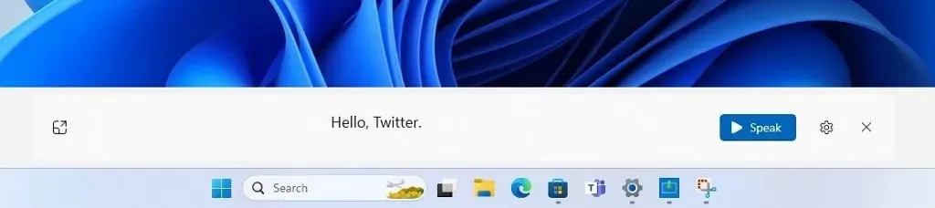 Speak For Me-Desktop-Benutzeroberfläche