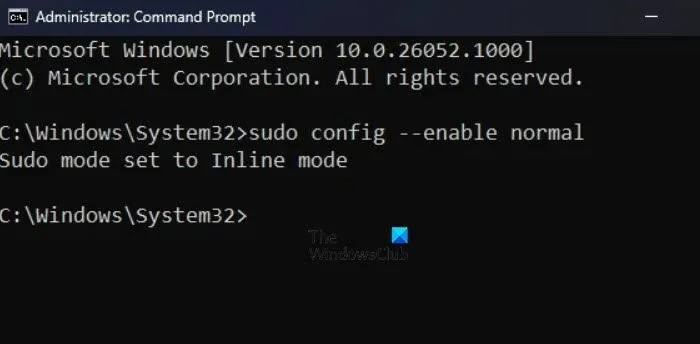 voer Sudo Command uit in Windows