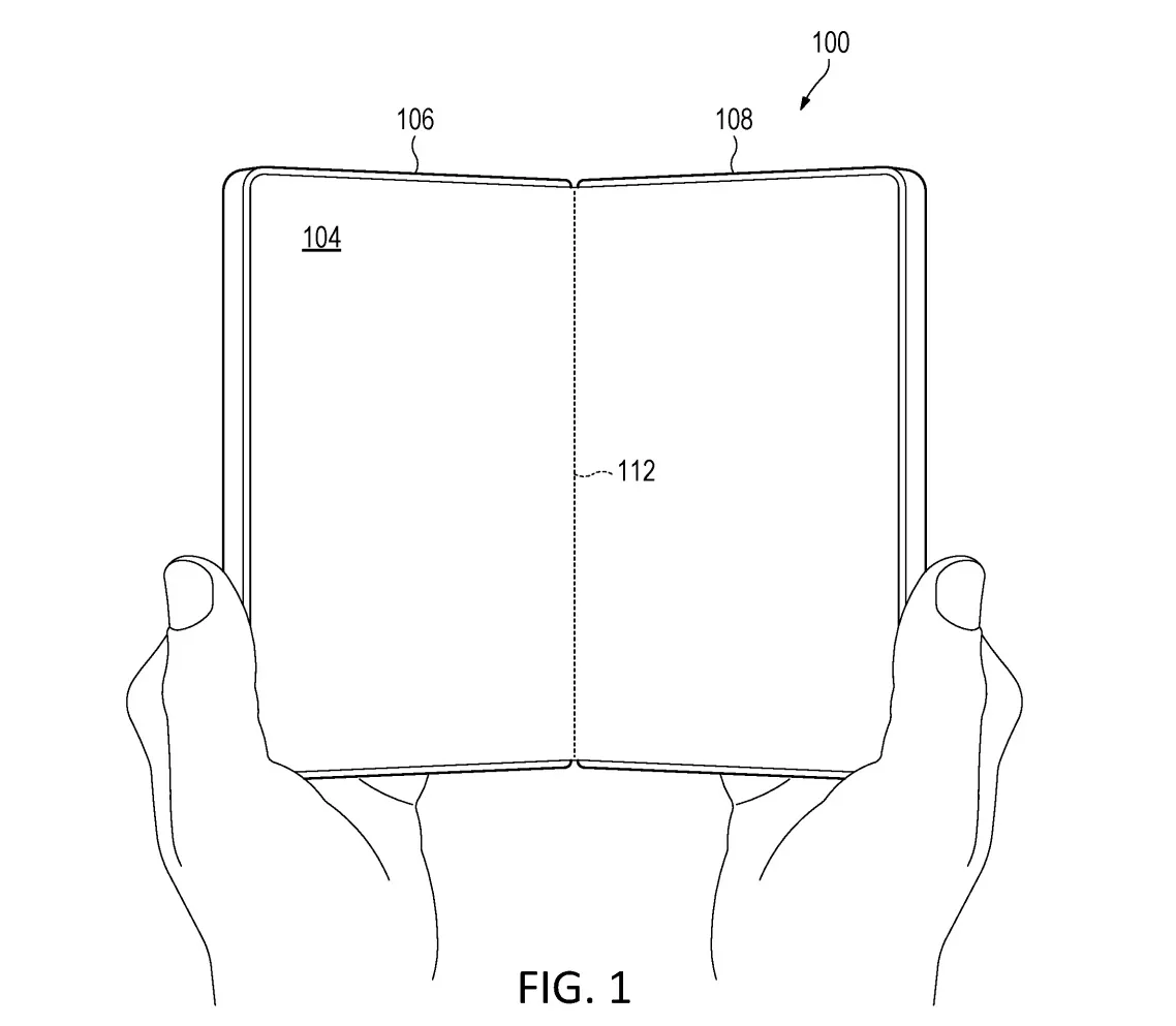 Patente de Surface Phone con pantalla flexible