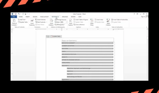 Come creare e formattare un sommario di Microsoft Word