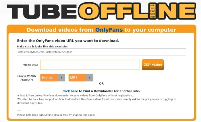 Downloader di TubeOffline OnlyFans