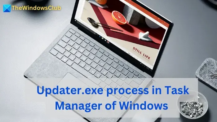 Processo Updater.exe no Gerenciador de Tarefas do Windows