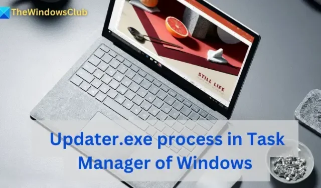 O que é o processo Updater.exe que vejo no Gerenciador de Tarefas do Windows 11/10?