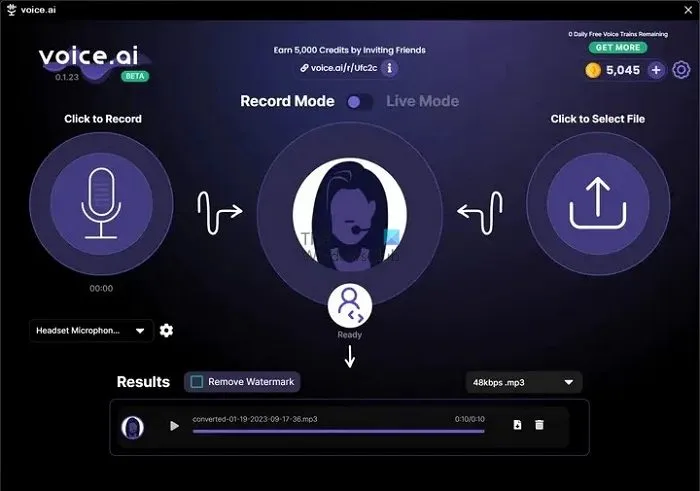 Aplikacja Voice AI Aplikacja do zmiany głosu Xbox