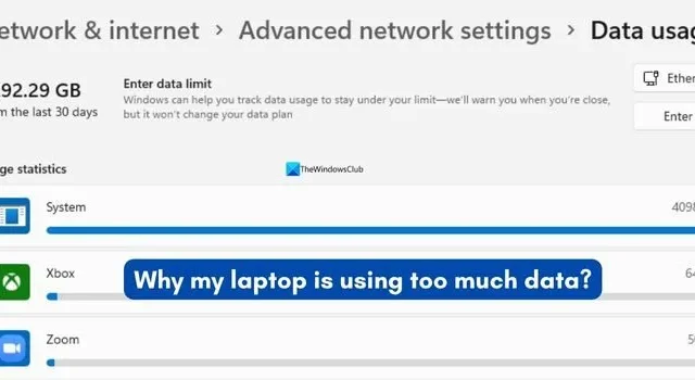 Warum mein Laptop unter Windows 11 zu viele Daten verbraucht