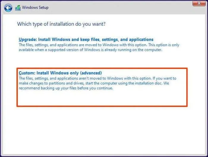 Windows 11 全新安裝