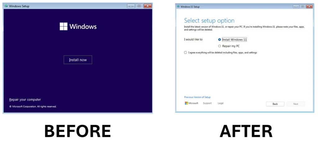 Windows 11 Configura la nuova interfaccia utente