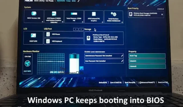 Windows PC が BIOS で起動し続ける [修正]