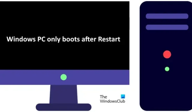 La PC con Windows solo arranca después de reiniciar [Solucionar]