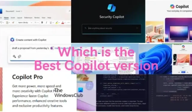 どの Microsoft AI Copilot バージョンが最適ですか?