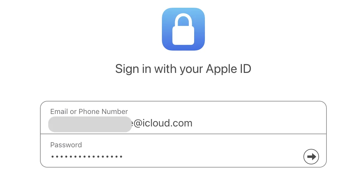 Apple ID ログイン