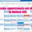 Agenda-afspraken worden niet weergegeven in Outlook 365