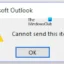O Outlook não pode enviar este erro de item [Correção]
