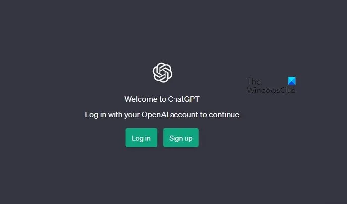 Logowanie do ChatGPT